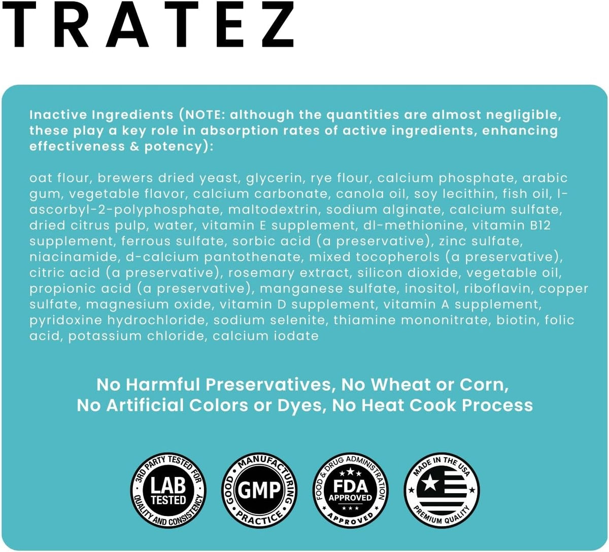 TRATEZ Multivitamin for Dogs - 25-in-1 Daily Soft Chews with Essential Vitamins & Minerals - Immune, Skin, Joint, Heart & Digestive Support - 60 Chews - görsel 9