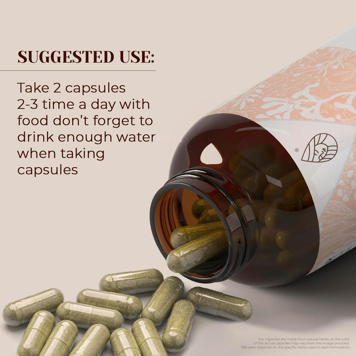Garden Organics Nutmeg 120 Capsules | High Potency Herbal Food Supplement | Vegetable Capsules - görsel 2