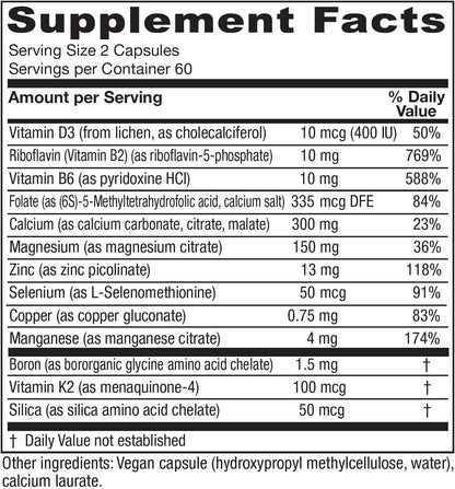 Vitanica Senior Symmetry, 65 Years and Over Multivitamin and Mineral Supplement, Vegan, 180 Capsules