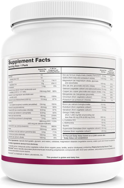 Biotics Research Pre Natal Packs – Prenatal Nutrition Support, Postnatal Formula, Omega-3s, Iodine, Folate (60 Pack)