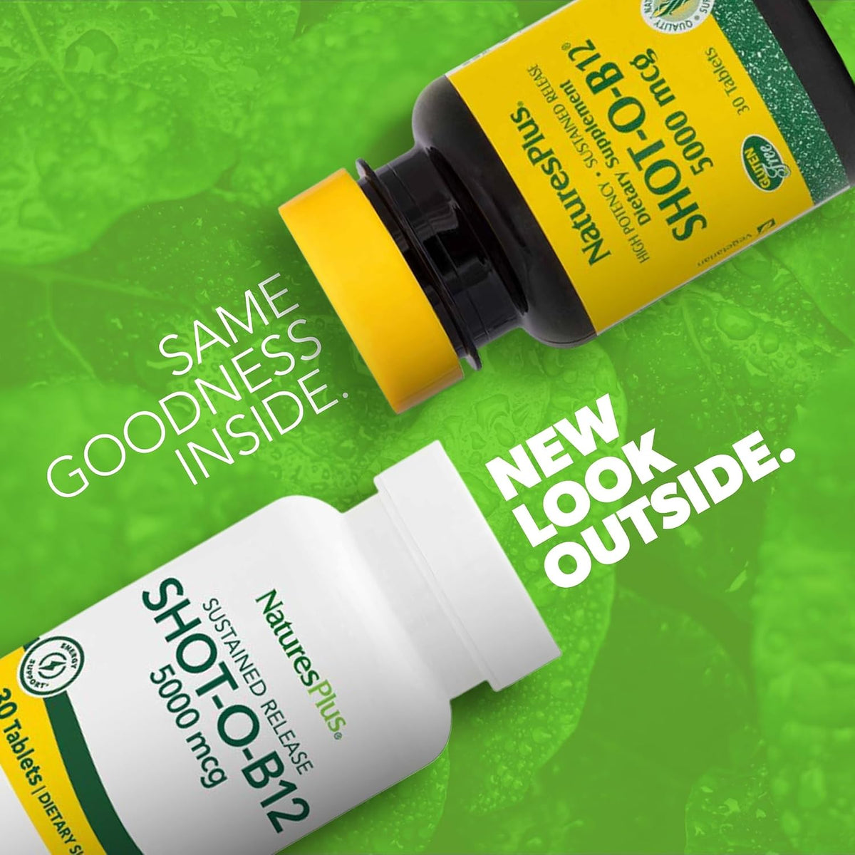 NaturesPlus Shot-O-B12 5000 mcg – Sustained Release Vitamin B12 Tablets – Methylcobalamin – 30 Servings - görsel 2