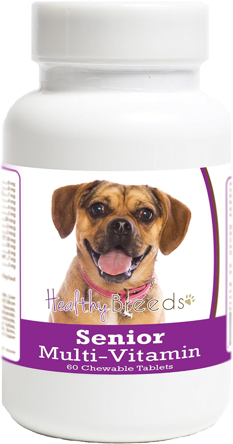 Healthy Breeds Puggle Senior Dog Multivitamin Tablets 60 Count - görsel 1