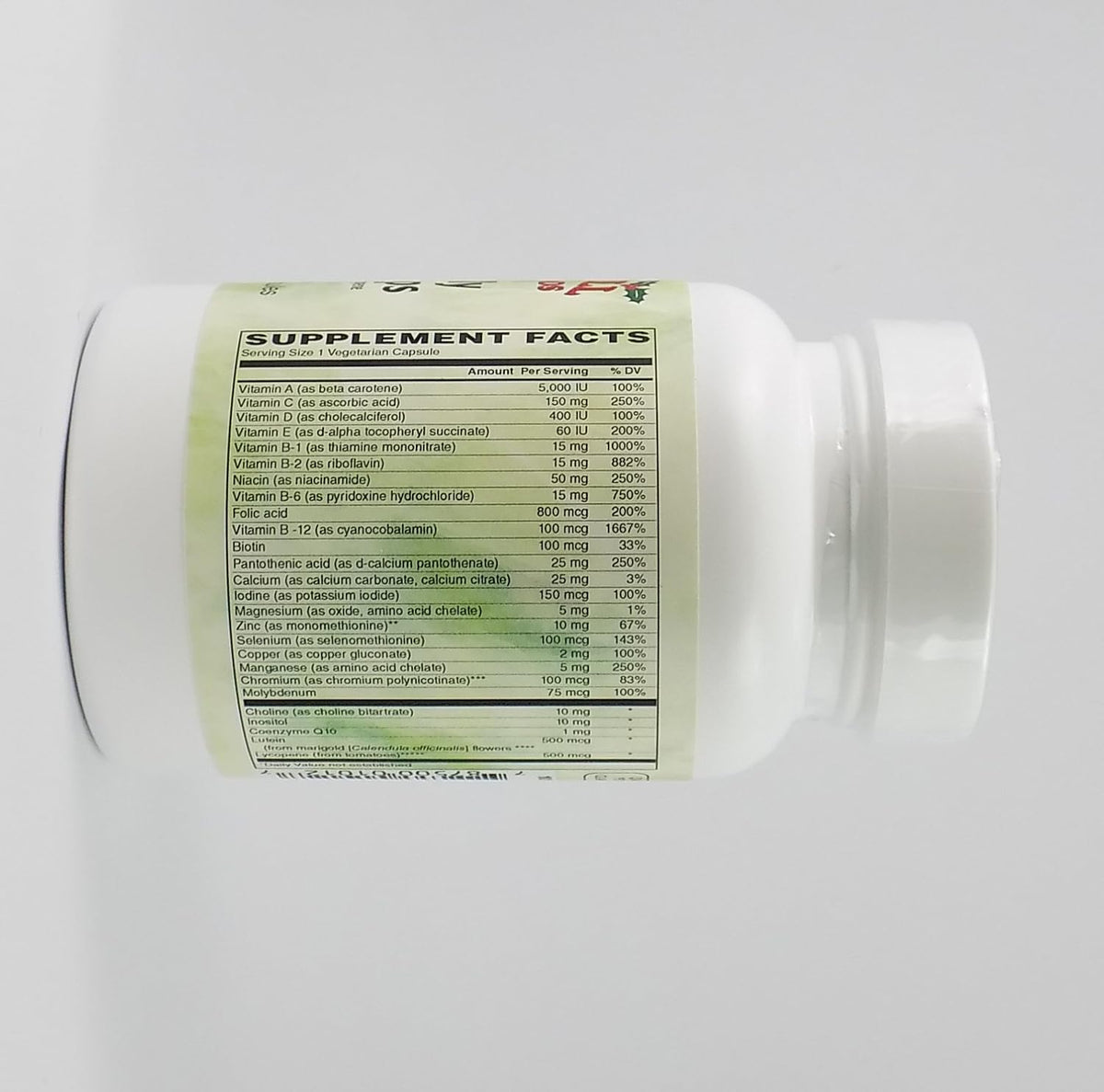 Holly Hill Health Foods One-Daily Multi Caps, 60 Vegetarian Capsules - görsel 2