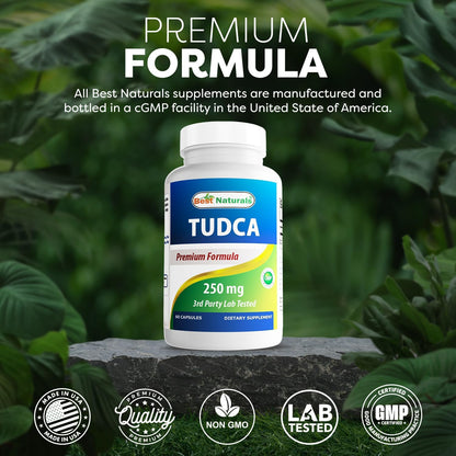 Best Naturals TUDCA 250mg - 60 Vegetarian Capsules