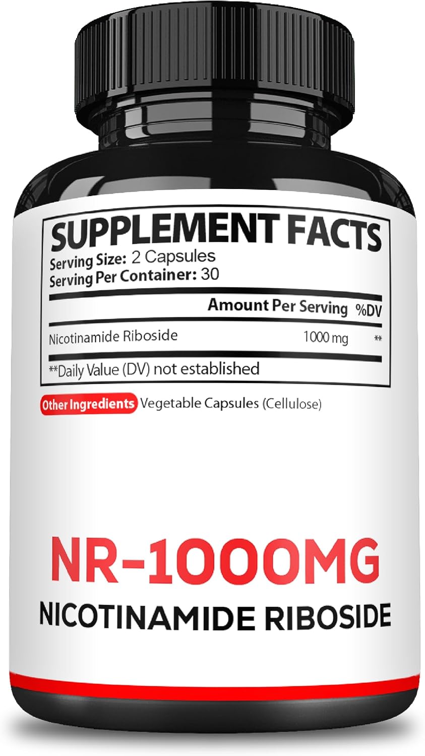 Satoomi NAD Nicotinamide Riboside - NR 1000mg Food Supplement - 60 Capsules for 30 Days - görsel 8