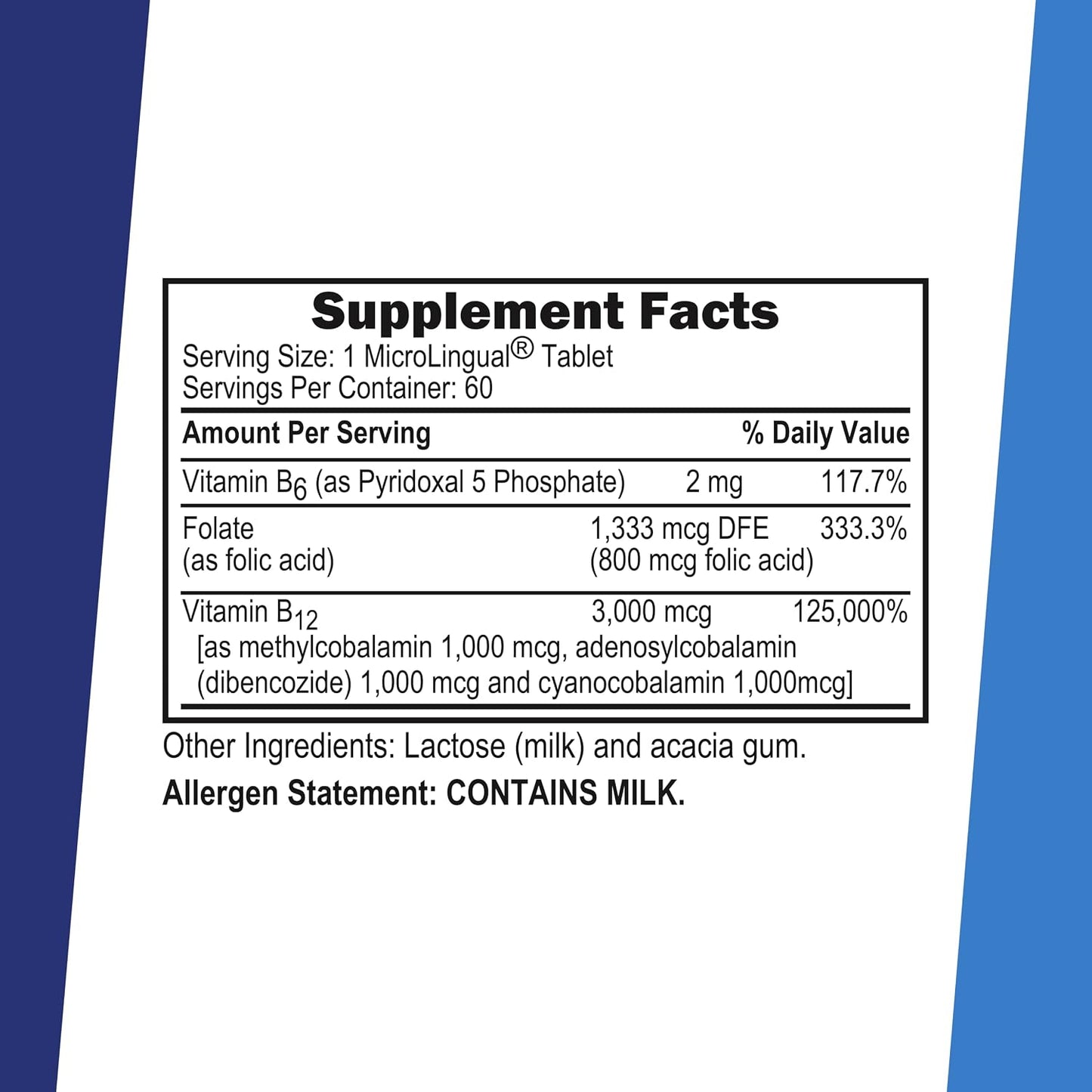 Superior Source NO Shot Triple B-12 3000 mcg with Vitamin B6 and Folic Acid, 60 Sublingual Tablets - görsel 2