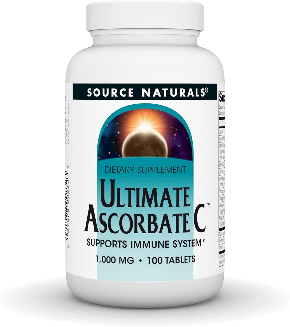 Source Naturals Ultimate Ascorbate C – 2000 mg Vitamin C – 100 Tablets - görsel 1