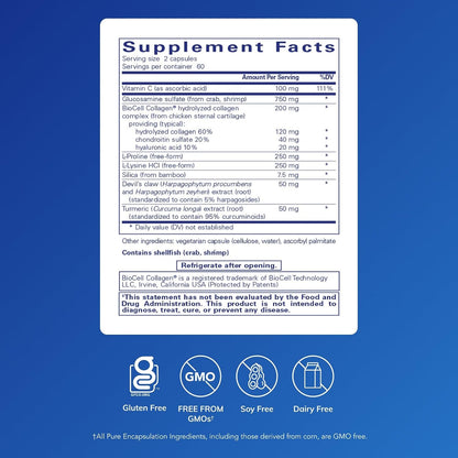 Pure Encapsulations Ligament Restore - Food Supplement for Tendons, Ligaments and Joints (120 Capsules)