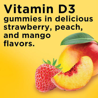 Nature Made Vitamin D3 Gummies - 2000 IU (50 mcg) - 150 Count - Immune and Bone Health