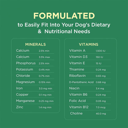 Pet-Tabs Plus Multivitamin and Mineral Supplement for Dogs with Special Nutritional Needs, Chewable Tablets, 60 Tablets