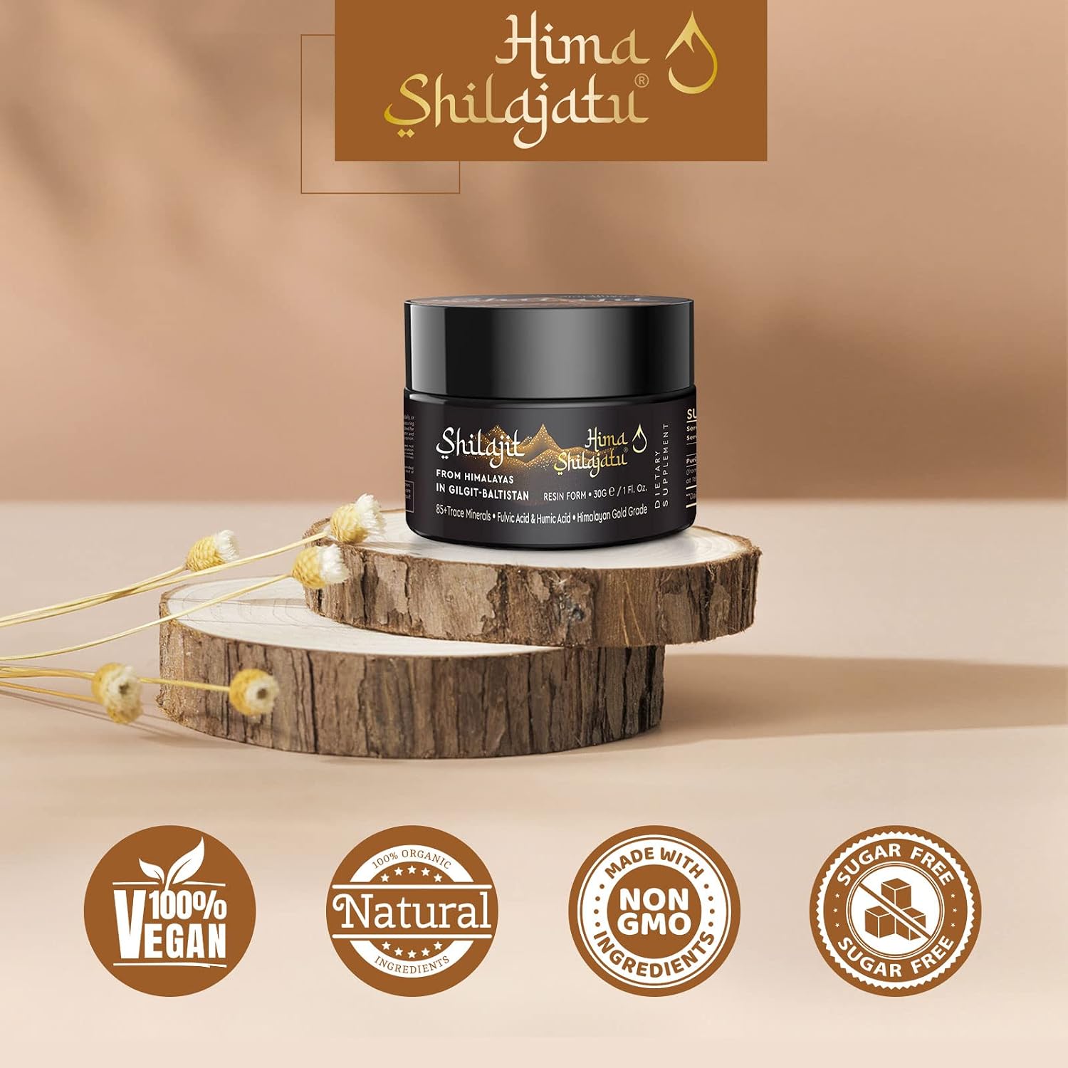 Hima Shilajatu Shilajit Purest Himalayan Organic Shilajit Resin - Gold Grade - görsel 5