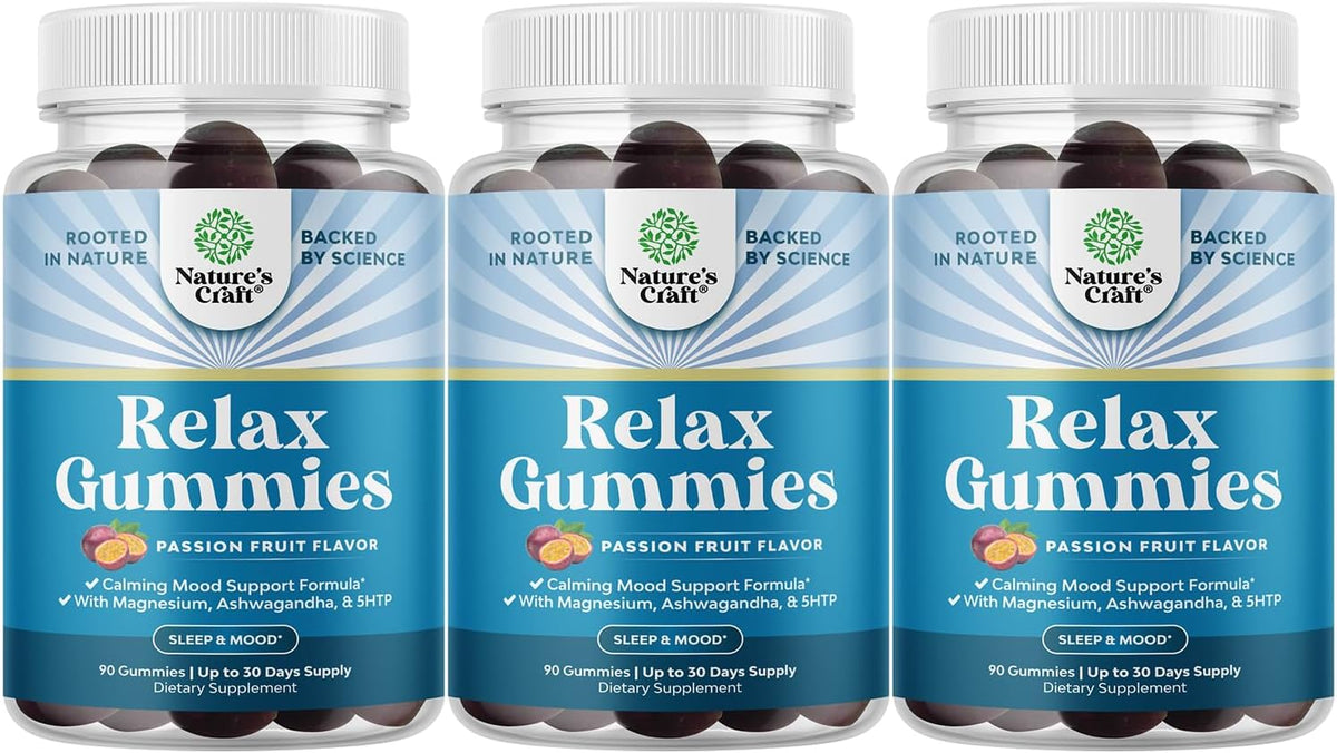 Natures Craft Calming Gummies for Adults with Ashwagandha and Magnesium - 270 Gummies - görsel 1