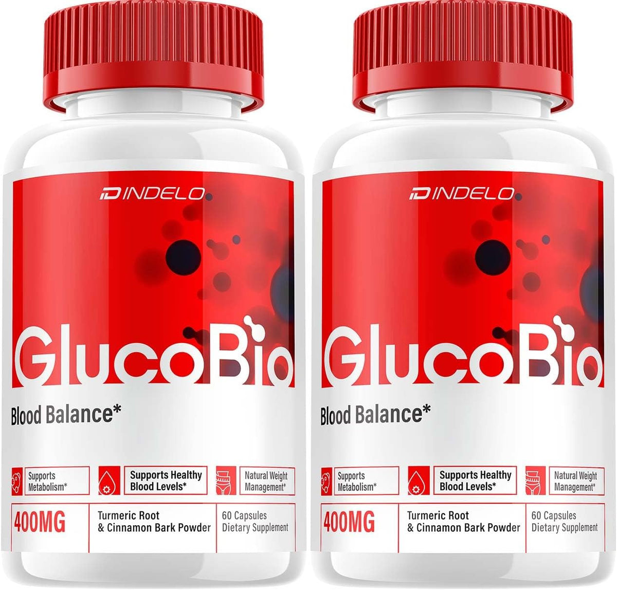 Gluco Bio Healthy Vitamin Capsules - All Natural Daily Supplement (2 Pack, 120 Capsules) - görsel 1