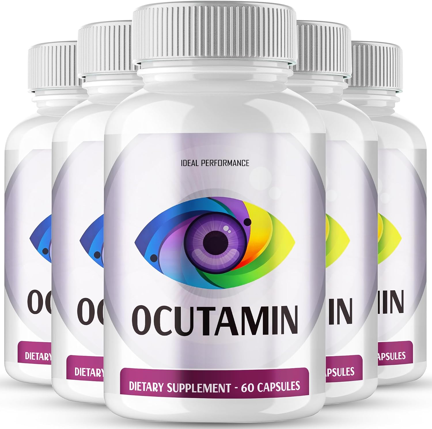 IDEAL PERFORMANCE (5 Pack) Ocutamin Vision Pills Supplement (300 Capsules) - görsel 1