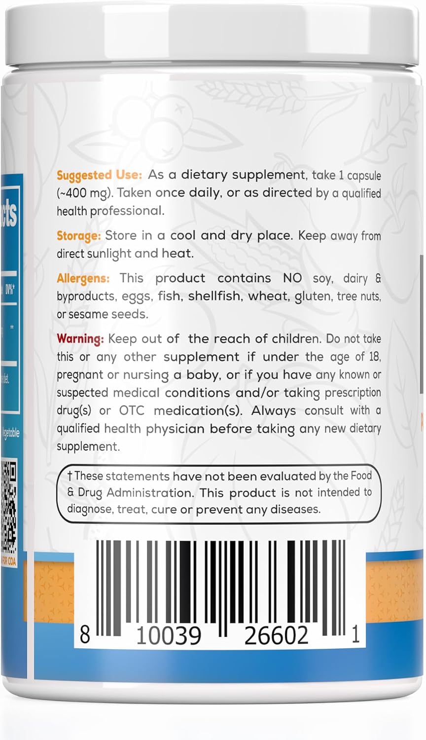 Harvest Naturals Palmitoylethanolamide (PEA) Capsules - 400mg, 400 Count - görsel 5