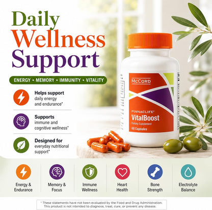 McCord VitalBoost Energy, Memory & Immunity Supplement