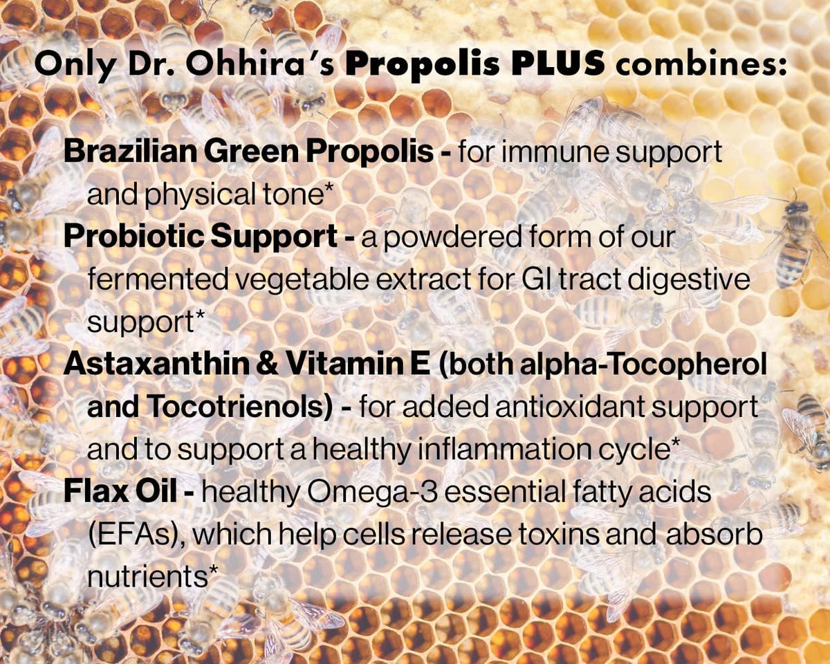 Dr Ohhira's Propolis Plus Bee Propolis Capsules - 30 Capsules - görsel 5