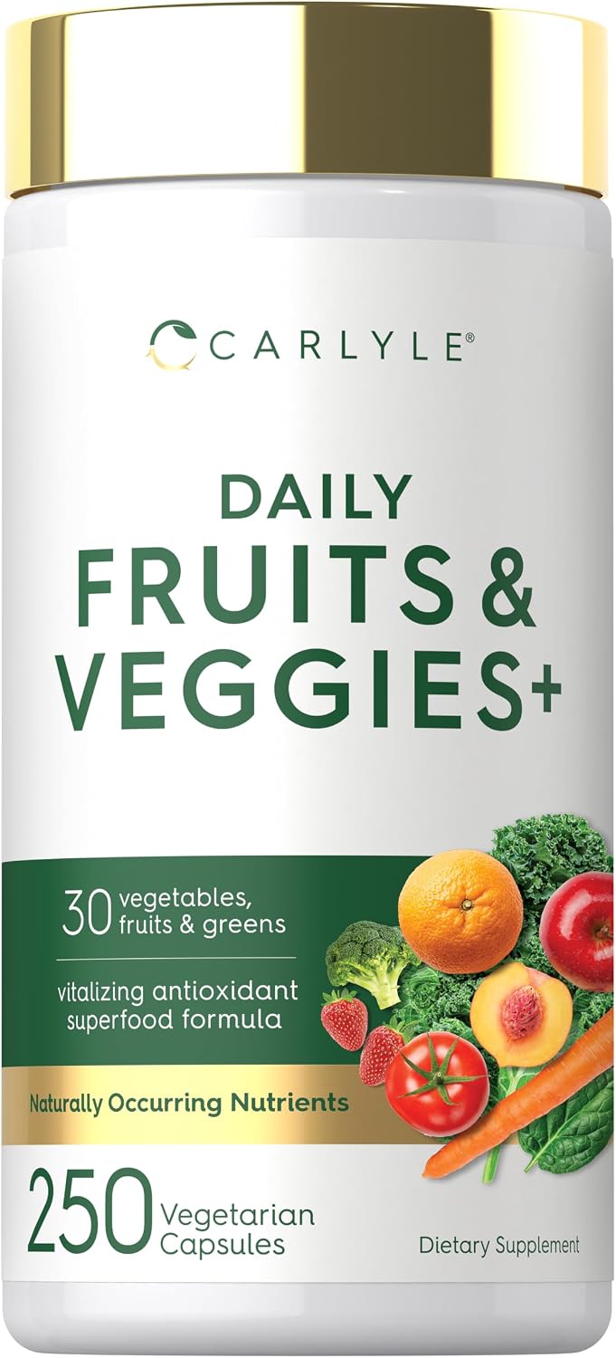 Carlyle Fruits and Veggies Supplement - 250 Capsules - görsel 1