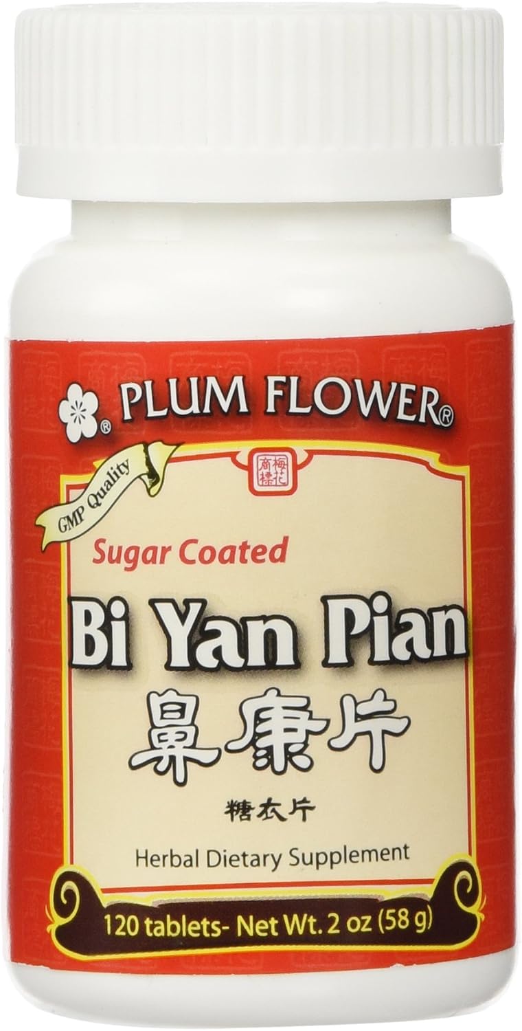 Plum Flower Bi Yan Pian - Sugar Coated - 120 Tablets - görsel 1