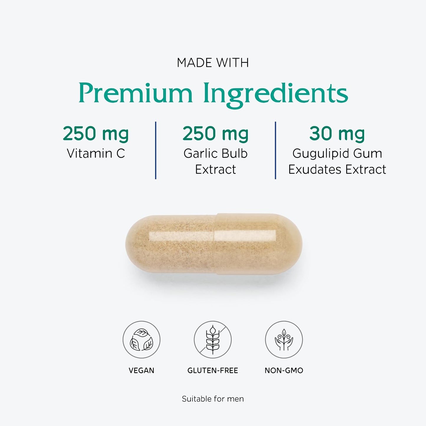 Vitanica CardioBlend, Cardiovascular Support, Vegan, 120 Capsules - görsel 4
