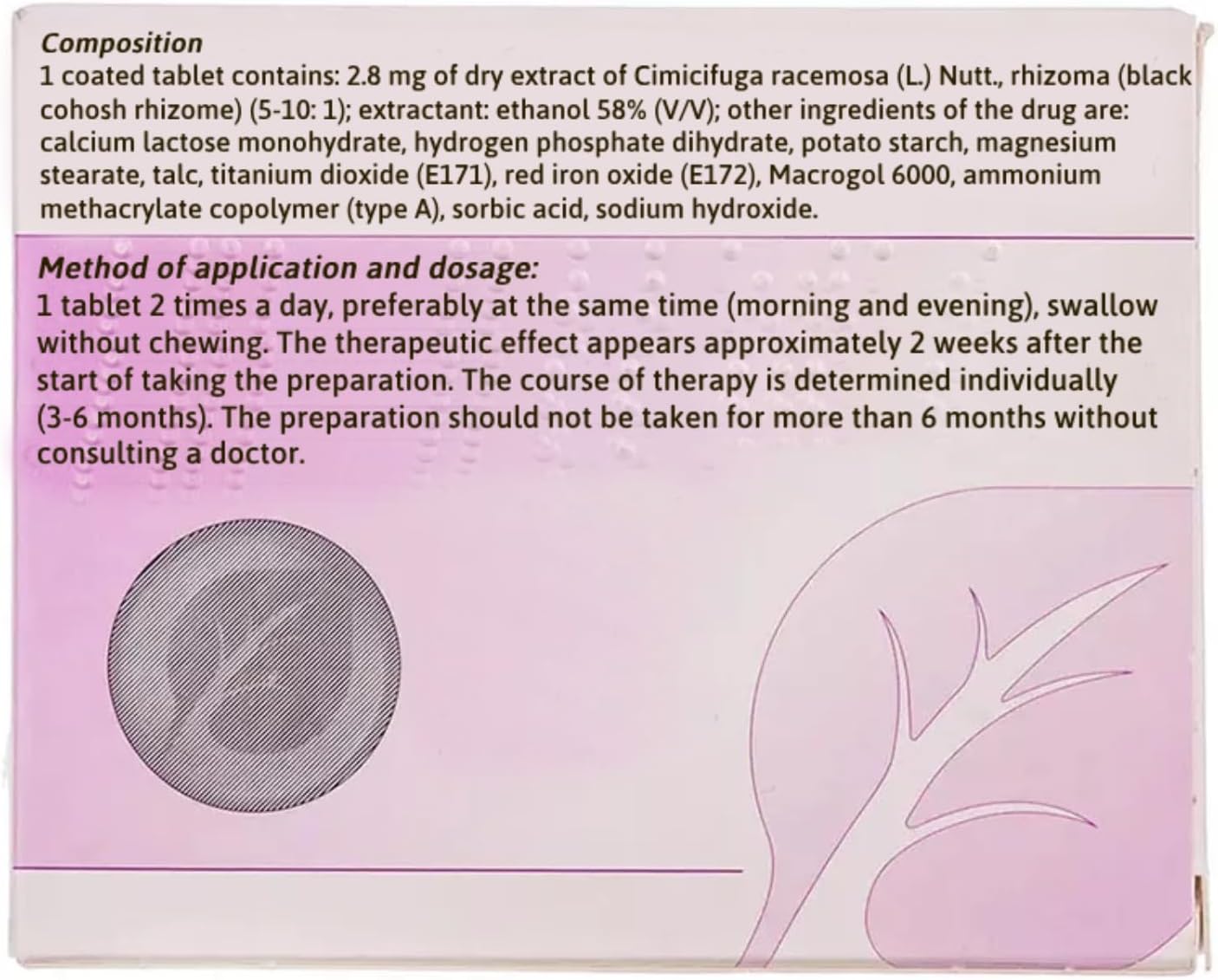 Klimadynon 2.8 mg 60 Tablets - görsel 3