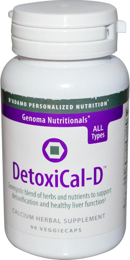 D'Adamo Personalised Nutrition Detoxical-D, 90 Capsules