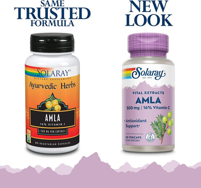 SOLARAY Amla Fruit Extract 500 mg – 60 Vegan Capsules