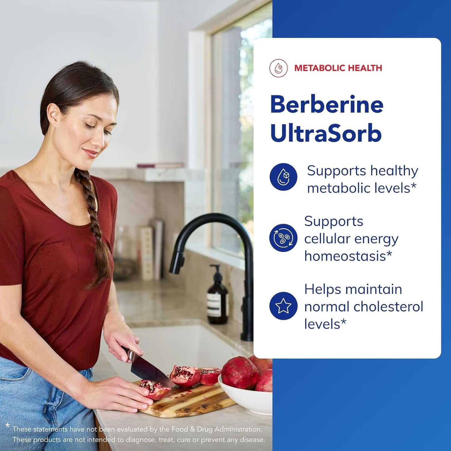 Pure Encapsulations Berberine UltraSorb - Enhanced Absorption Berberine Phytosome 550 mg - 60 Capsules - görsel 3