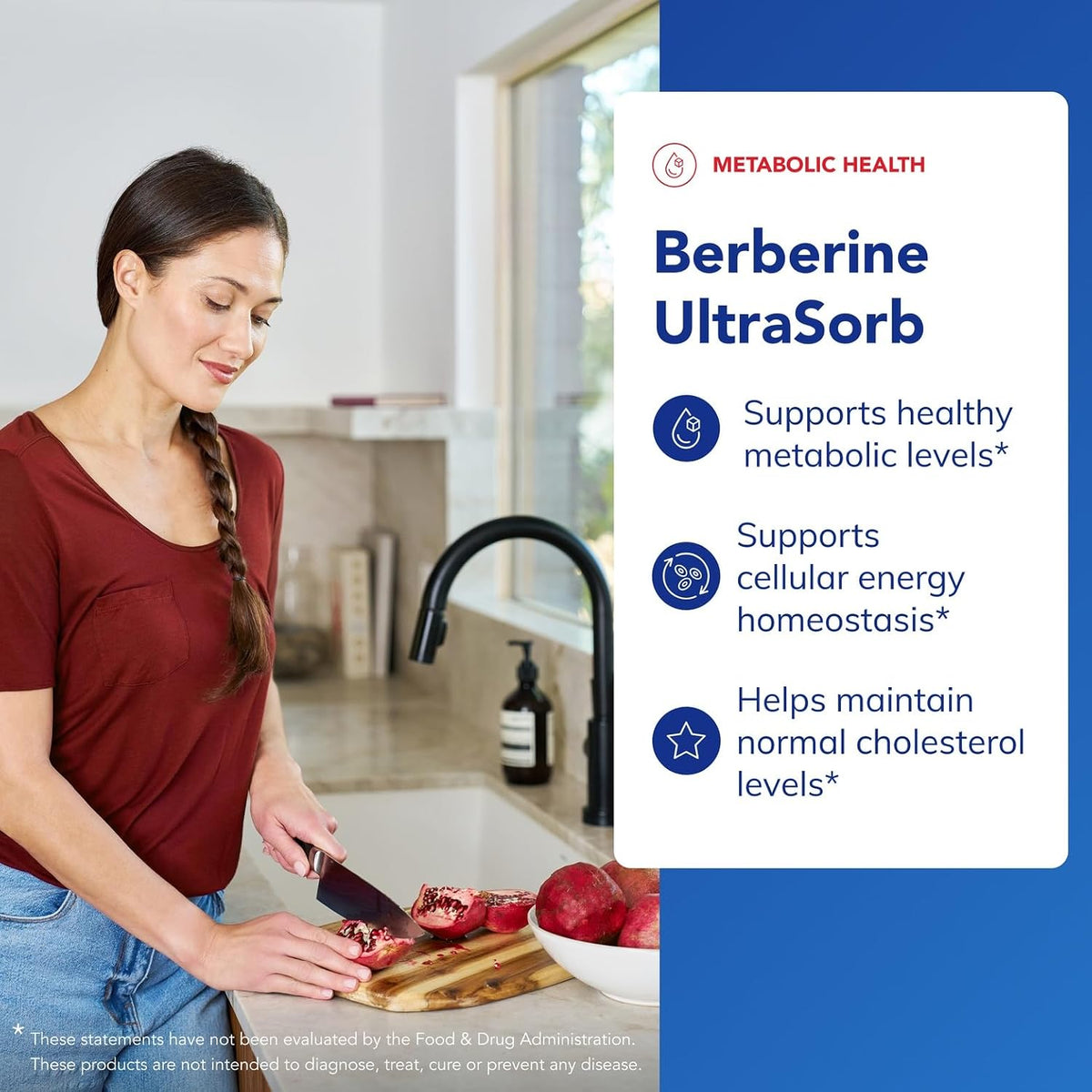 Pure Encapsulations Berberine UltraSorb - Enhanced Absorption Berberine Phytosome 550 mg - 60 Capsules - görsel 3