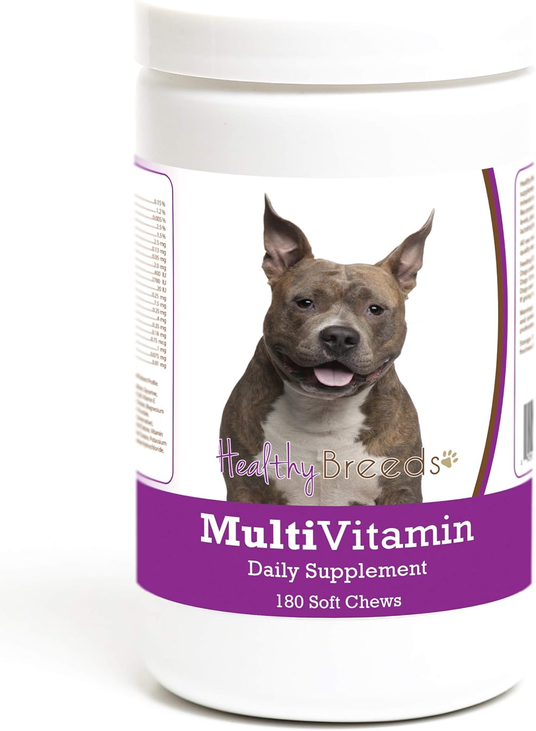 Healthy Breeds American Staffordshire Terrier Multivitamin Soft Chew for Dogs 180 Count - görsel 1