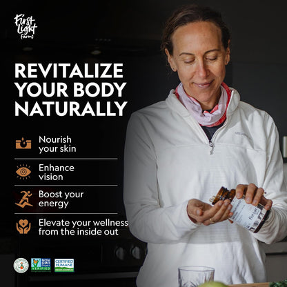 First Light Farms Grass-Fed Beef Liver Capsules - Freeze-Dried, 180 Capsules