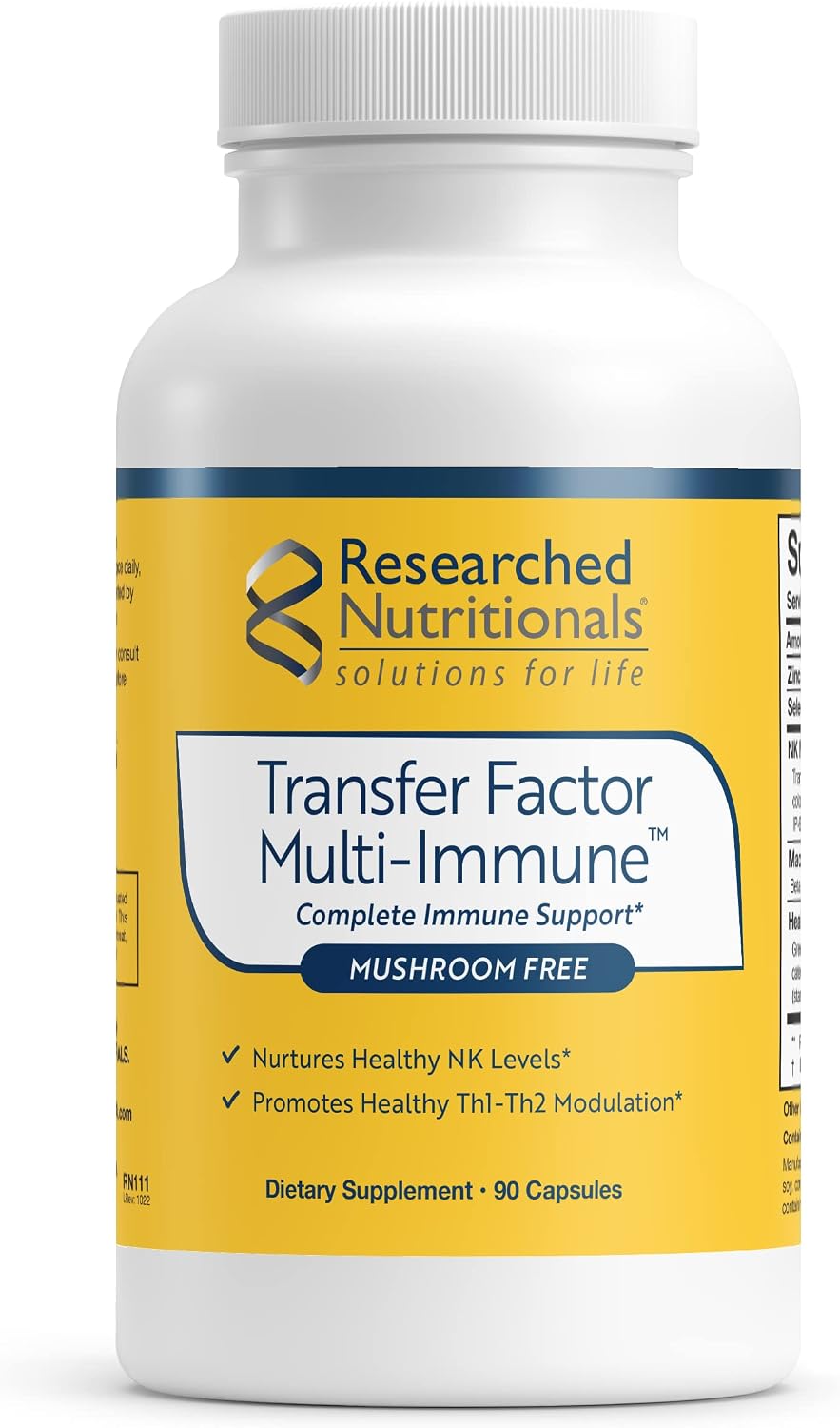 Transfer Factor Multi-Immune Support Supplement – Immune Support with Colostrum, Mushrooms, Green Tea, and IP-6, 90 Capsules - görsel 10