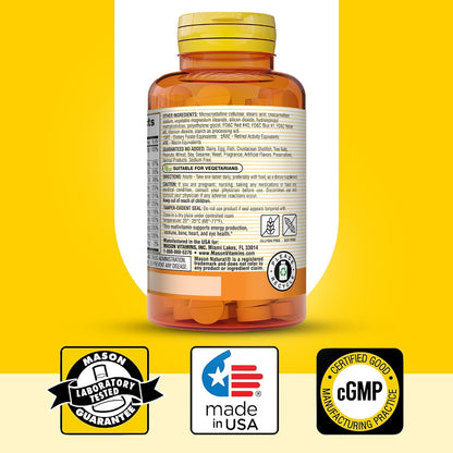 MASON NATURAL Mini Multi Vitamins – 100 Tablets