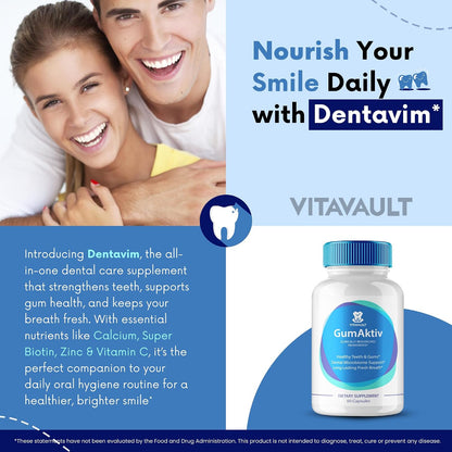 GumAktiv Capsules – All-Natural Care for Teeth and Gums (60 Capsules)
