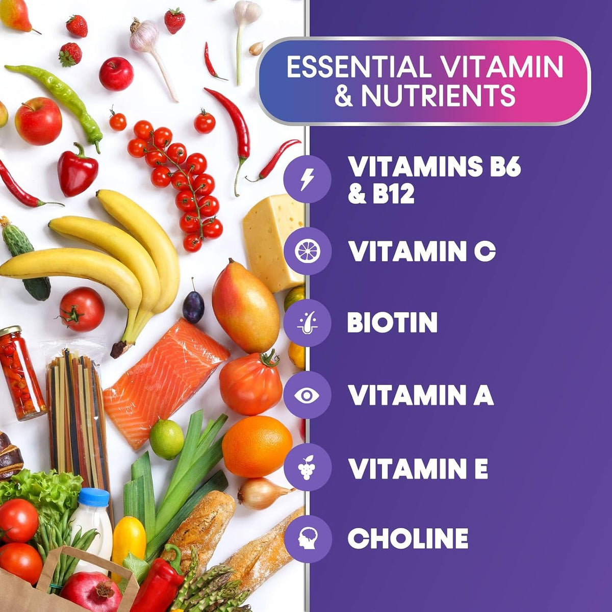 Multivitamin Gummies for Adults - Daily Adult Multivitamin Gummies with Vitamins A, C, D, B12 for Women & Men - Immune Support Gummy Multivitamins Supplement, 120 Count - görsel 3