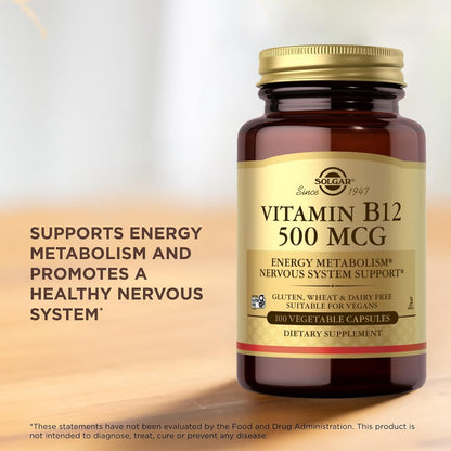 Solgar Vitamin B12 500 mcg, 100 Capsules
