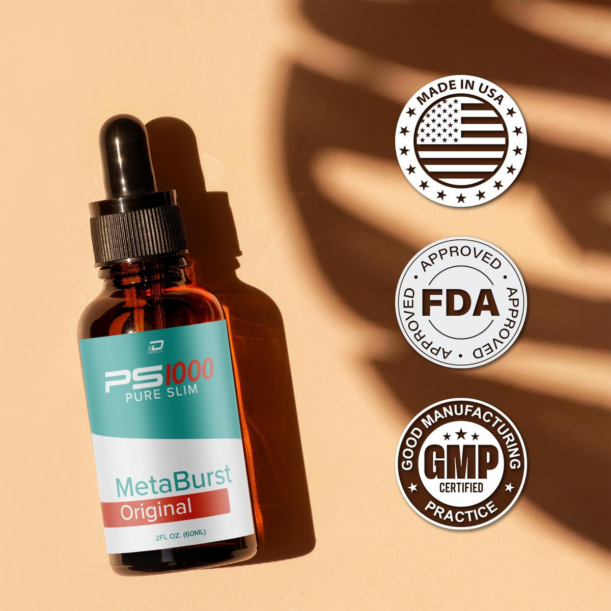 Metaburst PS1000 Pure Drops Liquid Food Supplement - 1 Month Supply - görsel 4
