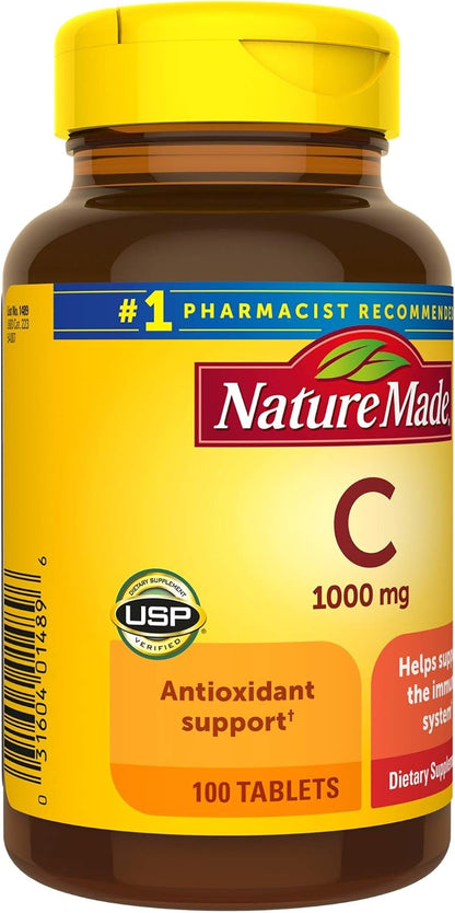 Nature Made Vitamin C 1000 mg Tablets, 300 Tablets (Pack of 3)