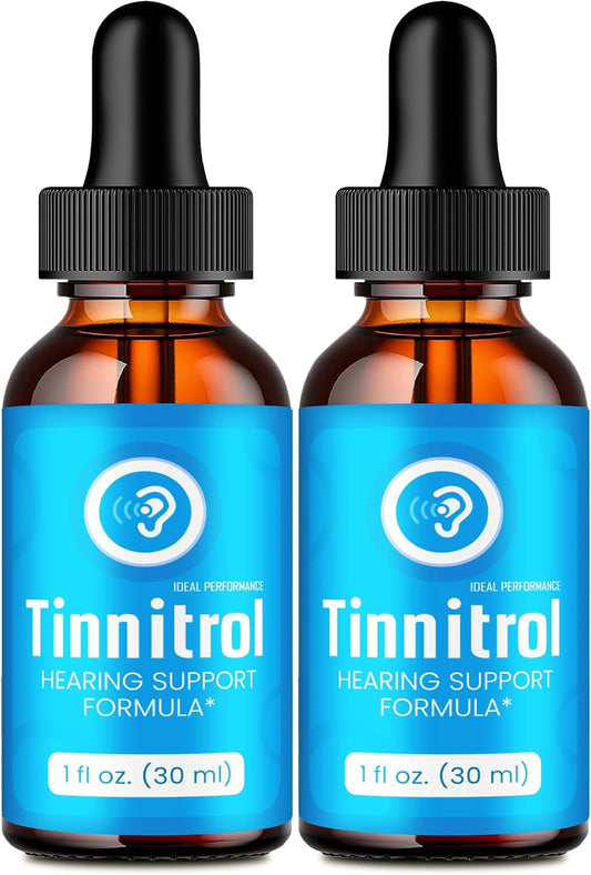 Tinnitrol Tinnitus Drops – Advanced Ear Health Support Liquid Drops, All Natural, 2 Pack