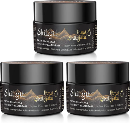 Hima Shilajatu Shilajit Purest Himalayan Organic Shilajit Resin - Gold Grade