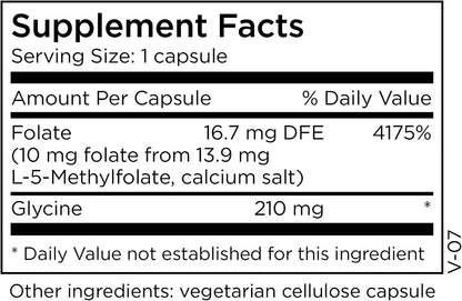 MethylPro L-Methylfolate 10 mg – L Methyl Folate Supplement for Women and Men, Methylated Vitamin B9 (5-MTHF) for Brain Health, Focus, Calm – 30 Capsules