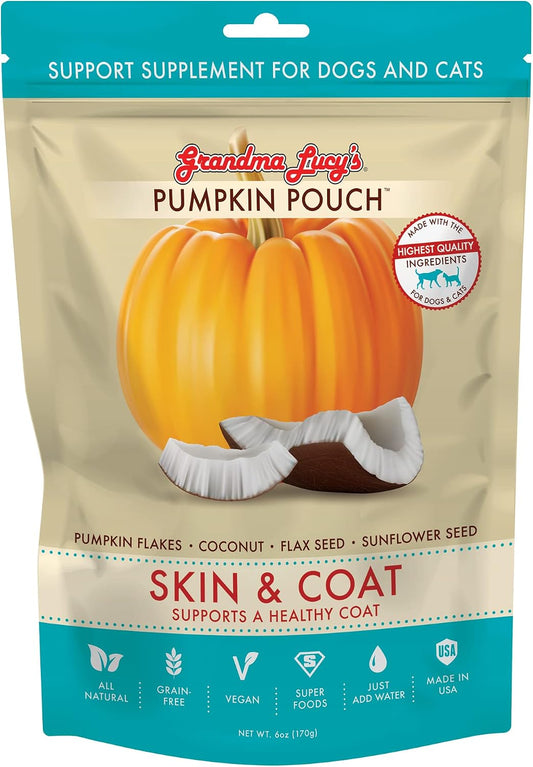 Grandma Lucy's Pumpkin Pouch Skin and Coat Supplement - 6oz