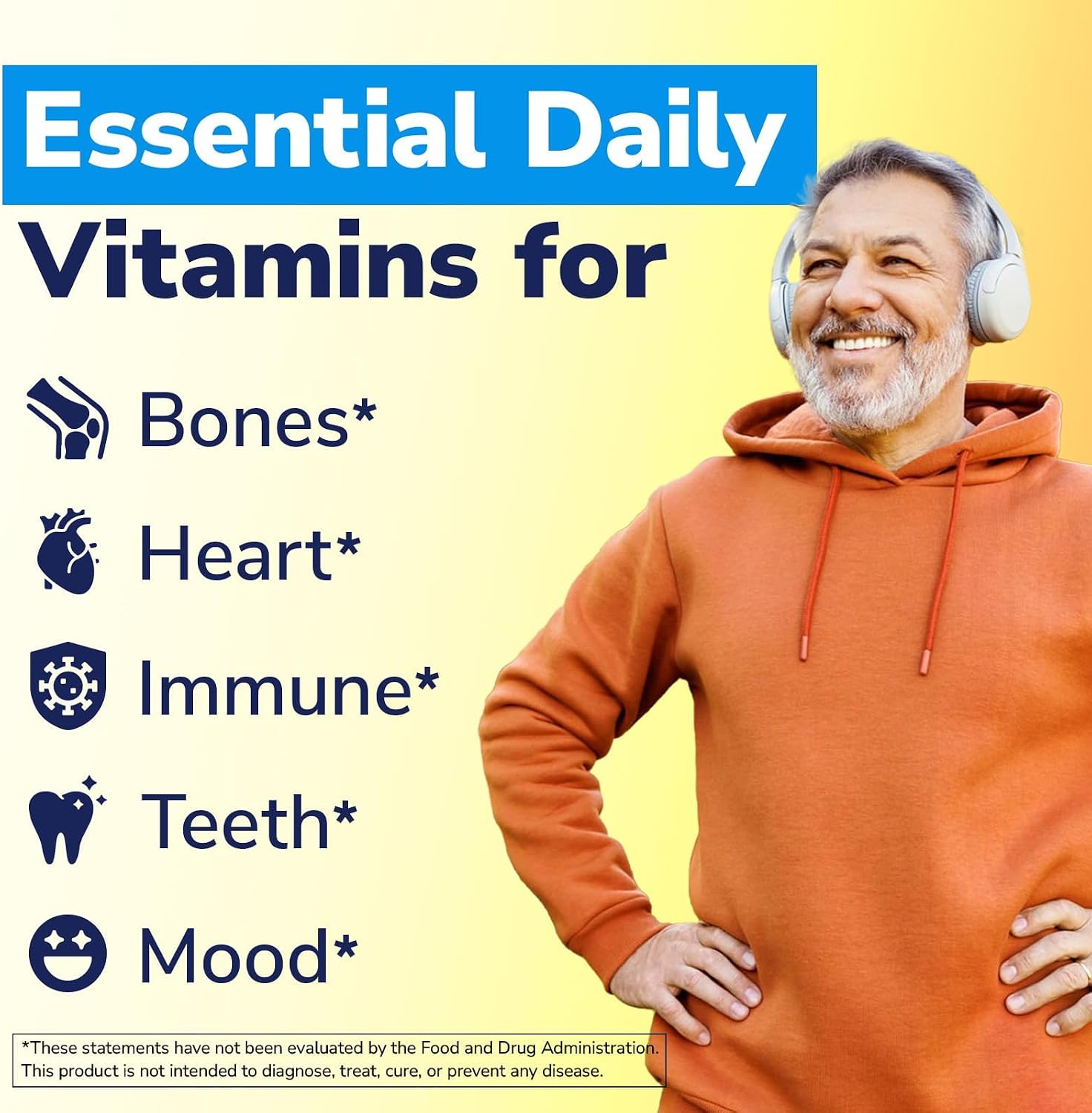 Vitalibre Vitamin D3 K2 Supplement, 10000 IU D3 / 200 mcg K2 MK7, 90 Soft gel capsules - görsel 5