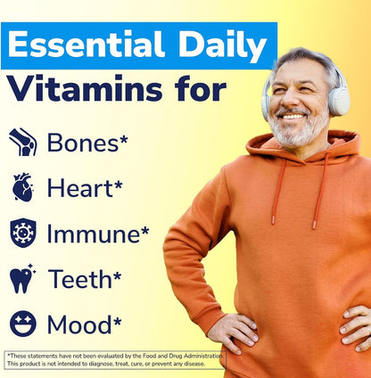 Vitalibre Vitamin D3 K2 Supplement, 10000 IU D3 / 200 mcg K2 MK7, 90 Soft gel capsules