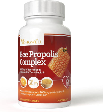 YongWell Super Bee Propolis Complex High Concentrate Propolis – 200 Capsules