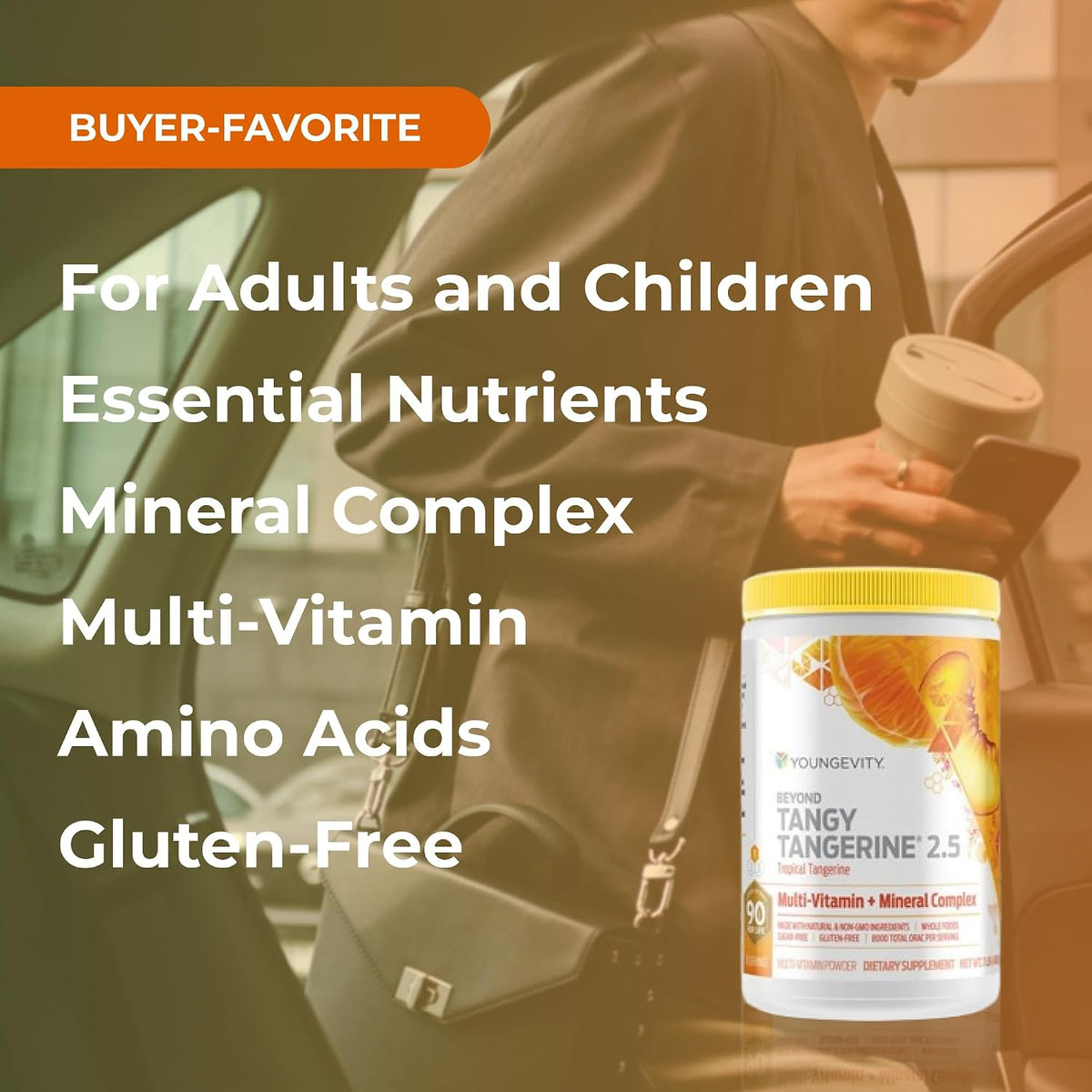 Youngevity Beyond Tangy Tangerine 2.5 Tropical Tangerine Ultimate Multivitamin & Mineral Complex - görsel 4