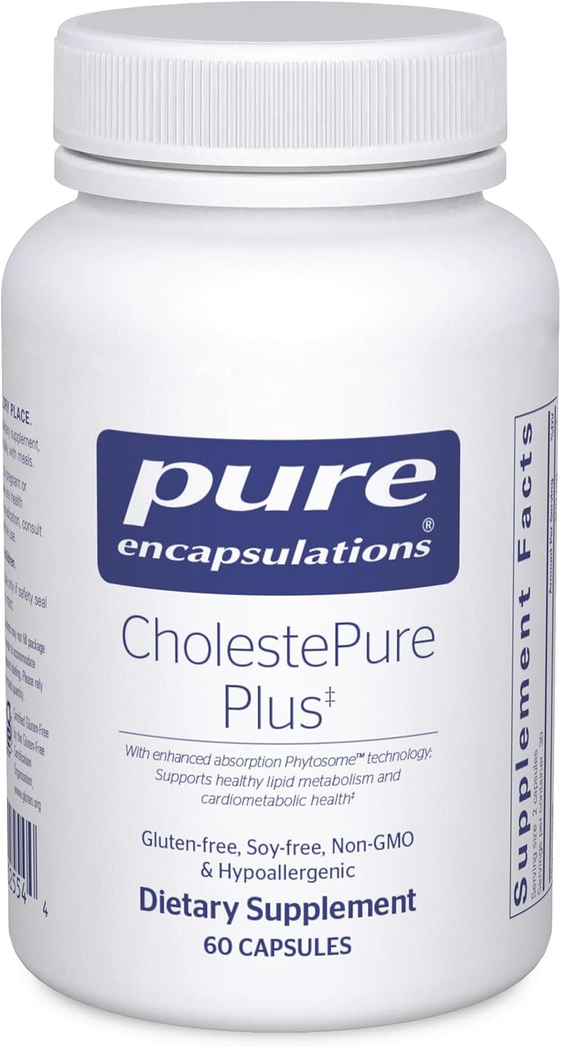 Pure Encapsulations CholestePure Plus – Berberine Supplement with Citrus Bergamot – 60 Capsules - görsel 1