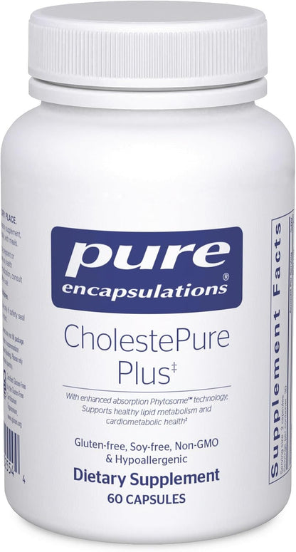 Pure Encapsulations CholestePure Plus – Berberine Supplement with Citrus Bergamot – 60 Capsules