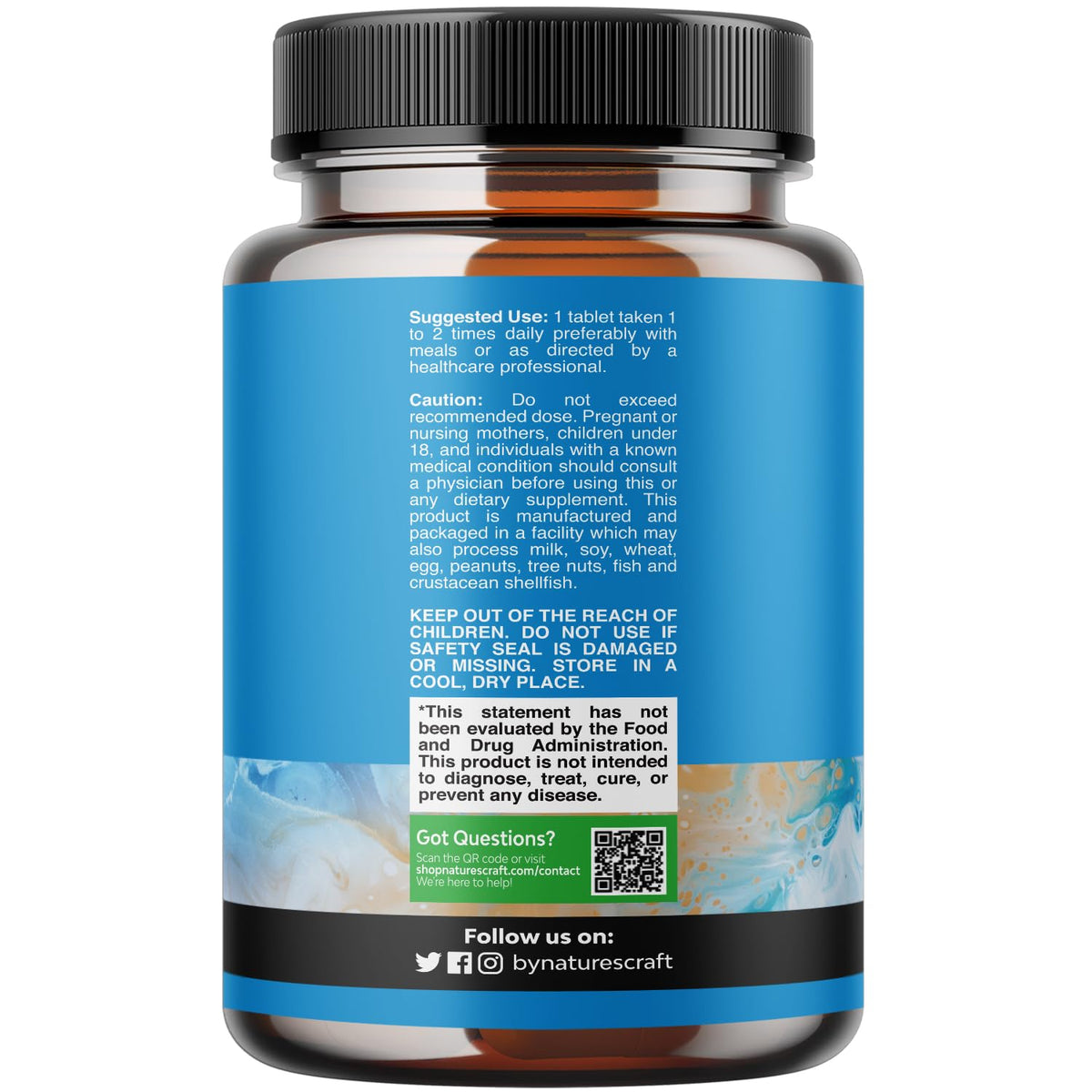 Natures Craft Plant Sterols Complex with Beta Sitosterol - 500mg Beta-Sitosterol Supplement for Prostate Health - Men's Prostate Support - 60 Capsules - görsel 9