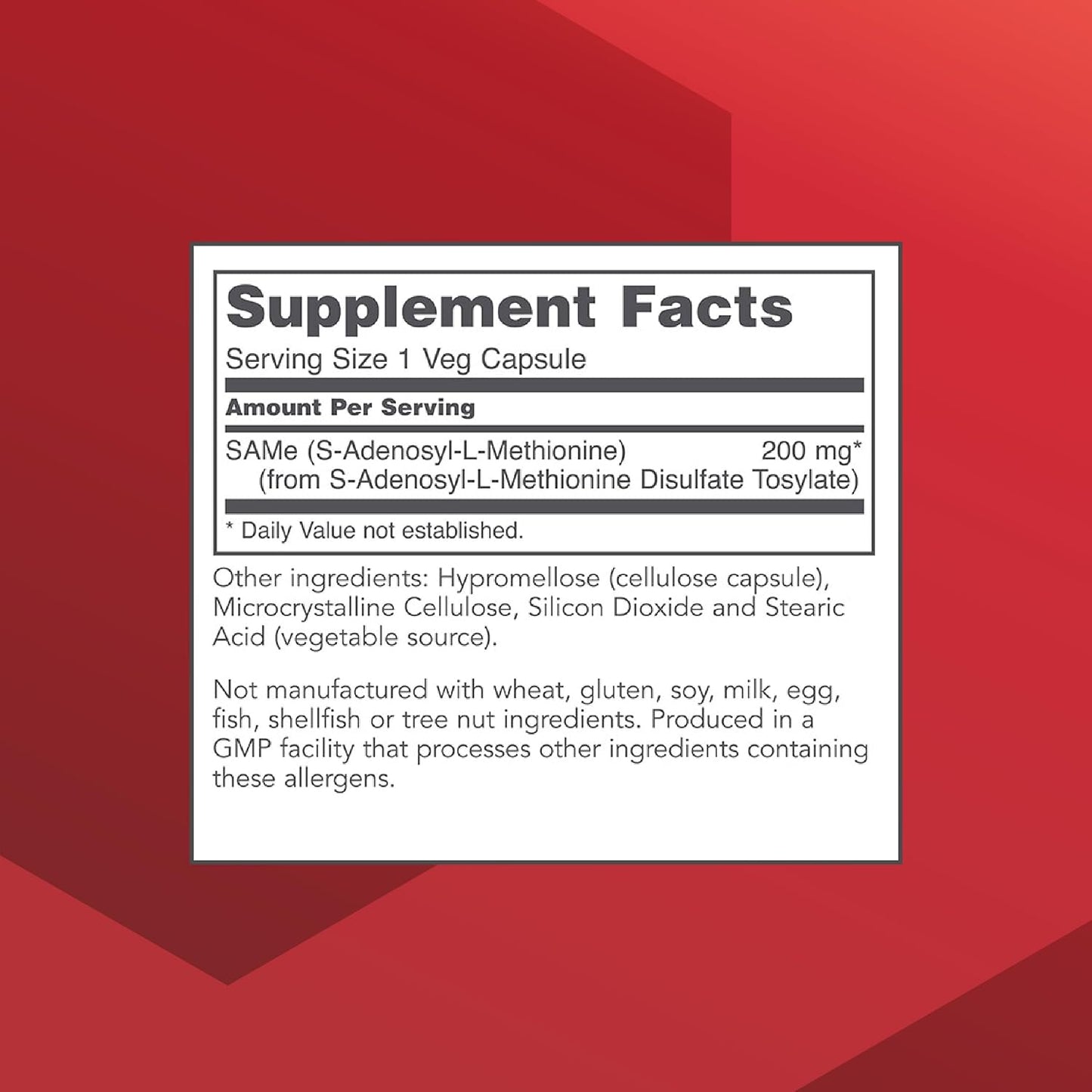 Protocol for Life Balance SAM-e 200mg - Brain Support and Joint Supplement - 60 Veg Caps - görsel 2